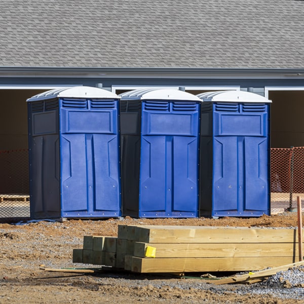 do you offer hand sanitizer dispensers inside the porta potties in Blandford